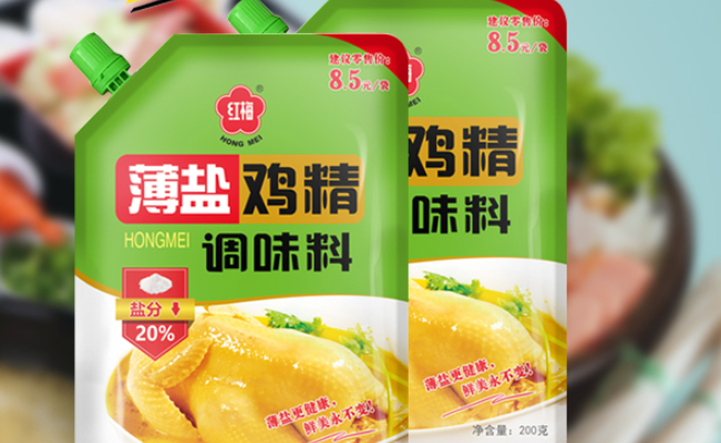 紅梅味精品牌logo與食品包裝設計欣賞(圖4)