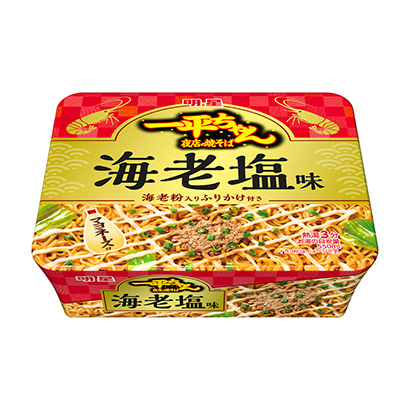 包裝設(shè)計公司推薦明星一平夜店炒面蝦咸味明星食品包裝設(shè)計欣賞(圖1)
